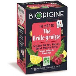 BIORIGINE - Thé vert Brûle Graisse - boite de 20 sachets Sonico.fr