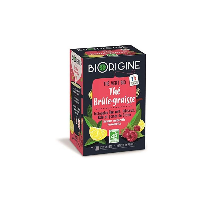 BIORIGINE - Thé vert Brûle Graisse - boite de 20 sachets Sonico.fr