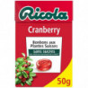 RICOLA - Bonbons Cranberry aux Plantes Sans Sucres - boite de 50 g Sonico.fr
