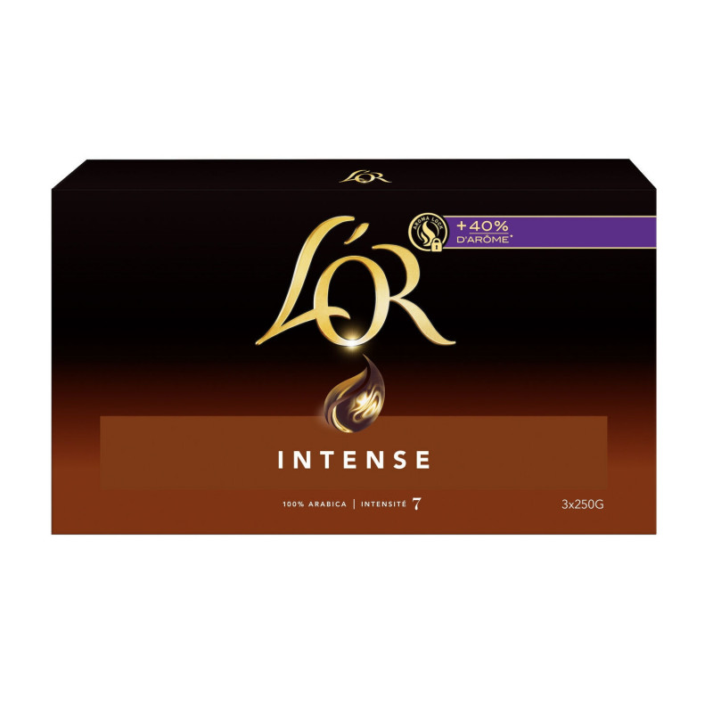 L'OR - Café Moulu Intense - paquet de 750 g Sonico.fr