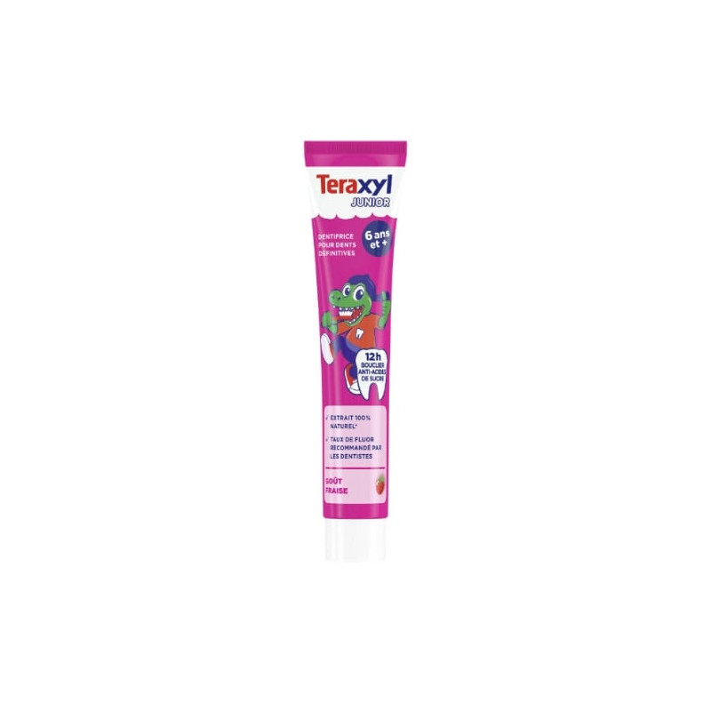 TERAXYL - Dentifrice Junior 6 Ans Et + Goût Fraise - flacon de 75 ml Sonico.fr