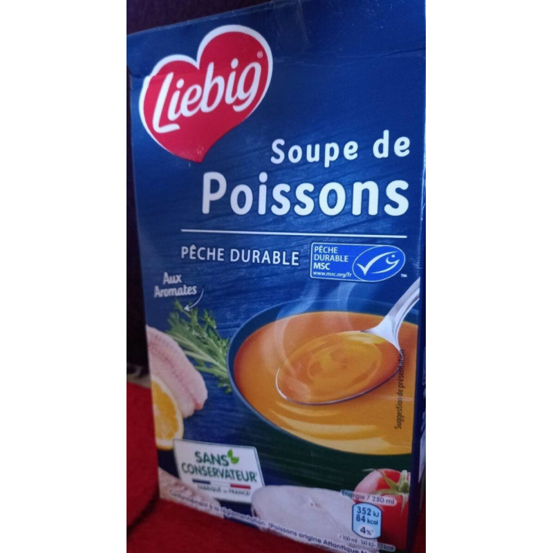 LIEBIG - Soupe De Poissons Msc - brique de 1 l Sonico.fr