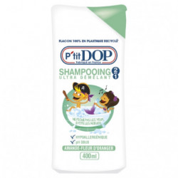 P'TIT DOP - Shampooing ultra démélant 2en1 Amande Fleur Oranger - flacon de 400 ml Sonico.fr