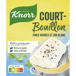 KNORR - Court-bouillon Fines herbes et vin blanc - paquet de 107 g Sonico.fr