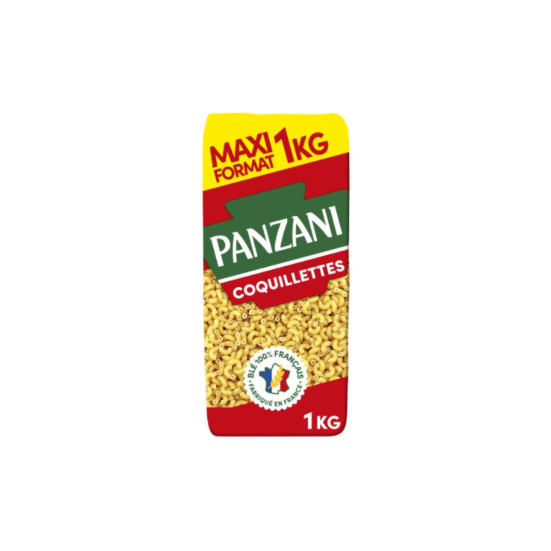 PANZANI - Pâtes Coquillettes - sachet de 1 kg Sonico.fr