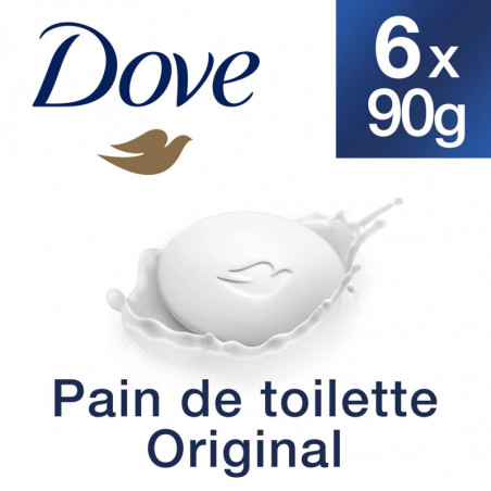 DOVE - Savon Mains Hydratant Beauty Cream Bar - paquet de 6 savons de 90 g Sonico.fr