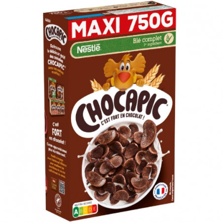 NESTLE - CHOCAPIC Céréales au chocolat - boite de 750 g Sonico.fr