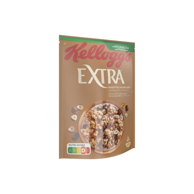 KELLOGG'S - Extra Noisettes Caramelisées Céréales - paquet de 500 g Sonico.fr