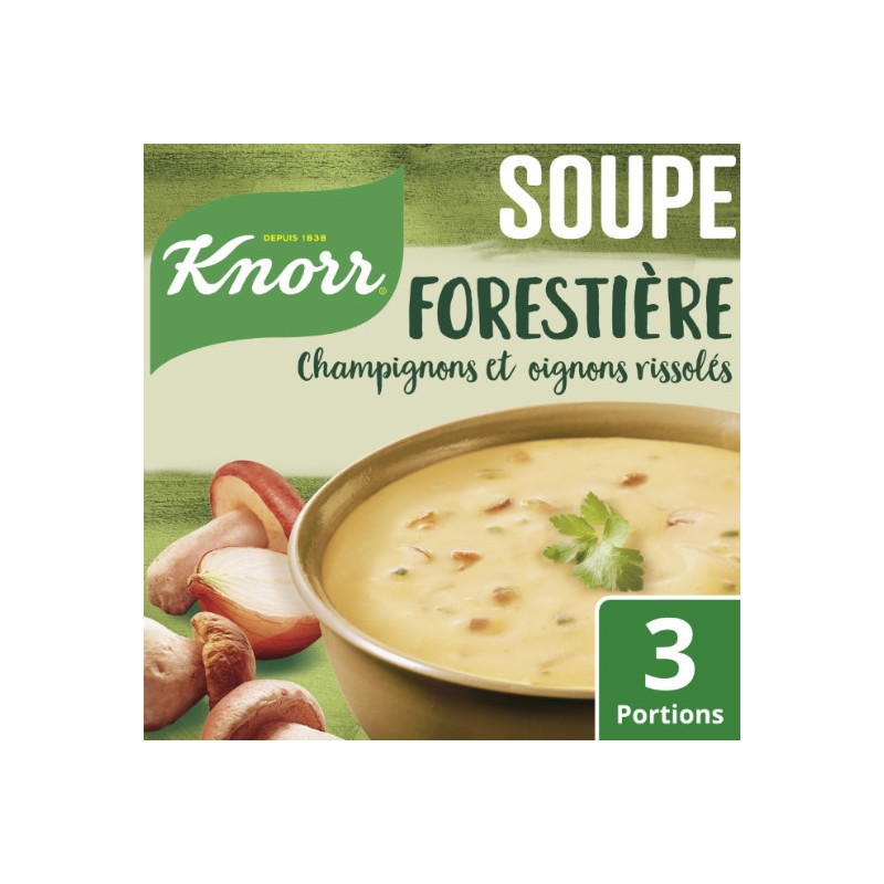 KNORR - Soupe Forestière Champignons - paquet de 85 g Sonico.fr