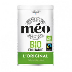 MEO - Original Café pur Arabica moulu Bio - boite métal de 250 g Sonico.fr