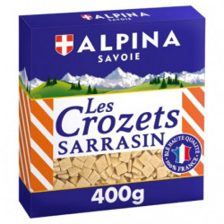 ALPINA SAVOIE - Pâtes les Crozets au sarrasin - boite de 400 g Sonico.fr
