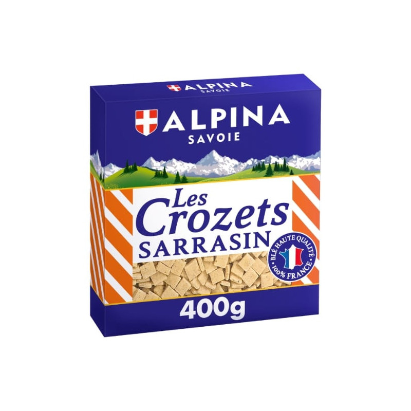 ALPINA SAVOIE - Pâtes les Crozets au sarrasin - boite de 400 g Sonico.fr