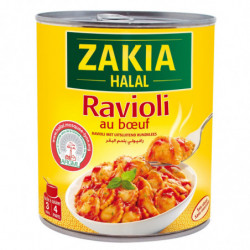 ZAKIA - Halal Ravioli Pur Boeuf - boite de 800 g Sonico.fr