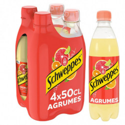 SCHWEPPES - Soda saveur Agrumes - pack de 4 bouteilles de 50 cl Sonico.fr