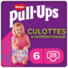 HUGGIES - Pull-Ups Trainers Couches bébé Fille 2-4 ans : 15 - 23 kg - Paquet de 28 couches Sonico.fr