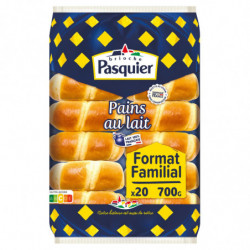 PASQUIER - Pains au lait - paquet de 20 pains au lait de 35 g Sonico.fr