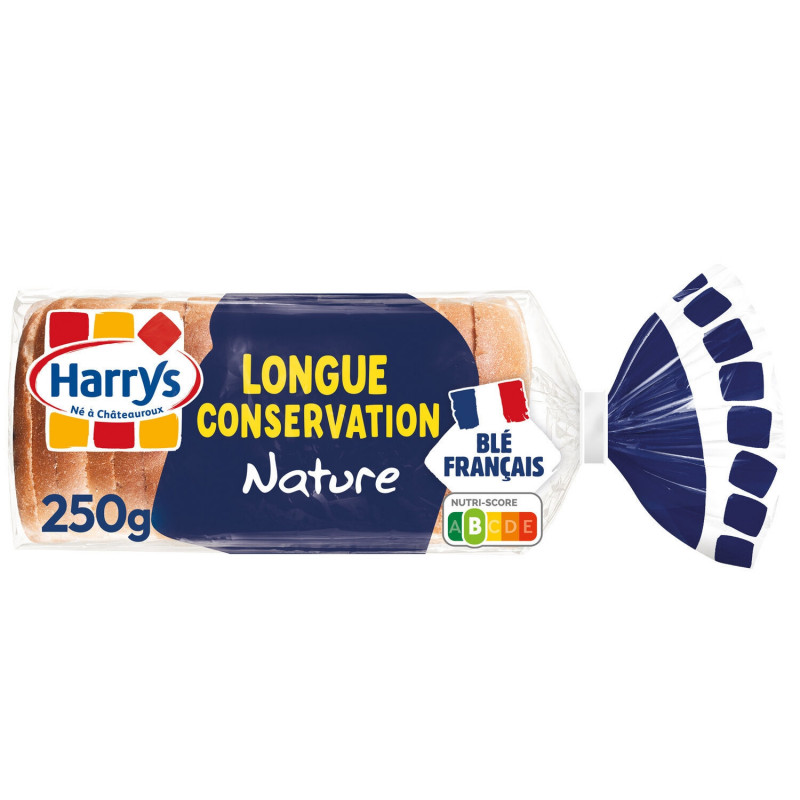 HARRYS - Pain de mie Longue Conservation Nature - paquet de 250 g Sonico.fr
