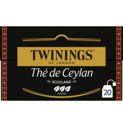 TWININGS - Thé noir de Ceylan Scotland - boite de 20 sachets Sonico.fr