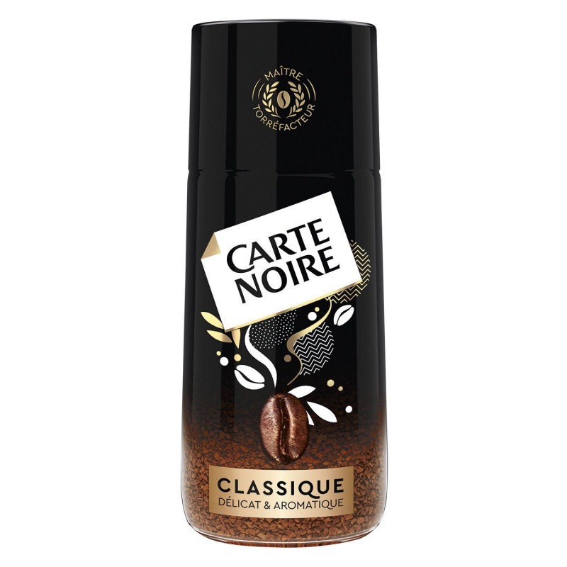 CARTE NOIRE - Classique Café Instantané Soluble - bocal de 100 g Sonico.fr