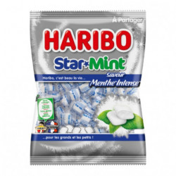 HARIBO - Bonbons Star Mint menthe intense - sachet de 200 g Sonico.fr