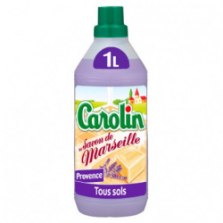 CAROLIN - Nettoyant ménager Savon de Marseille fraîcheur Provence - flacon de 1 l Sonico.fr