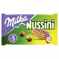 MILKA - Nussini 5 Gaufrettes croustillante fourée noisette - sachet de 157 g Sonico.fr