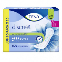 TENA - Discreet Extra - paquet de 20 serviettes hygiéniques Sonico.fr