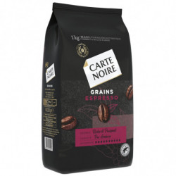CARTE NOIRE - Café en grains Espresso arabica - paquet de 1 Kg Sonico.fr