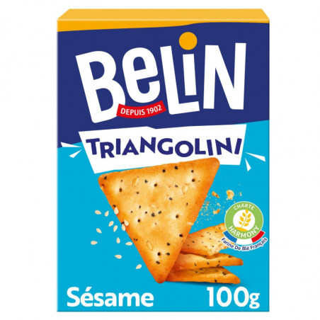 BELIN - Crackers Triangolini - paquet de 100 g Sonico.fr
