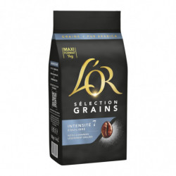 L'OR - Café en Grains Sélection Intensité 7 Pur Arabica - paquet de 1 kg Sonico.fr