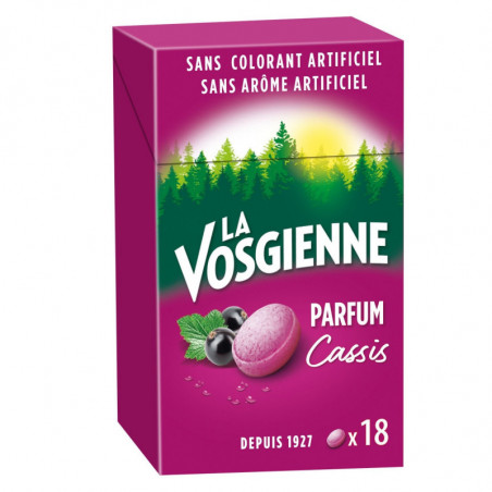 LA VOSGIENNE - Bonbons Saveur Cassis - paquet de 36 g Sonico.fr