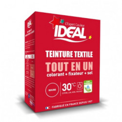 IDEAL - Teinture textile Tout en Un rouge - Boite de 350 g Sonico.fr