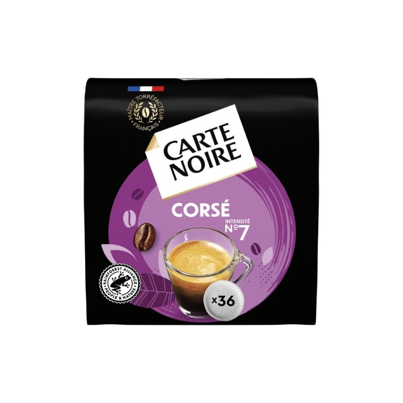 CARTE NOIRE - Corsé Café Dosettes Compatible Senseo - 36 dosettes - 250 g Sonico.fr