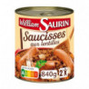 WILLIAM SAURIN - Saucisses Lentilles Plat cuisiné - boite de 840 g Sonico.fr