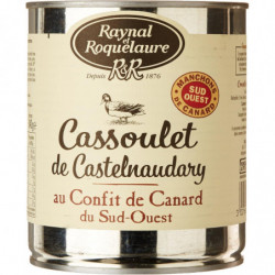 RAYNAL ET ROQUELAURE - Cassoulet de Castelnaudary au Confit de Canard - boite de 840 g Sonico.fr