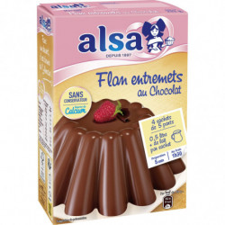 ALSA - Préparation Flan Entremets Chocolat - boite de 232 g Sonico.fr