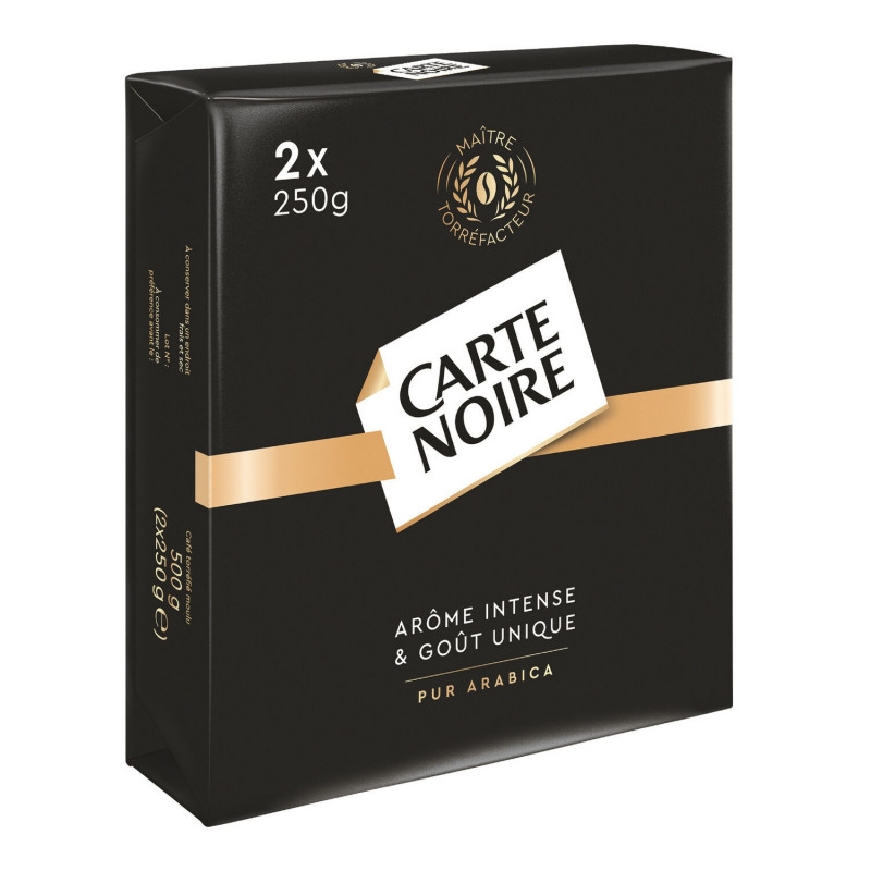 CARTE NOIRE - Café moulu Pur Arabica - pack de 2 paquets de 250 g Sonico.fr
