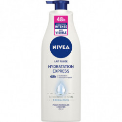 NIVEA - Lait Fluide Hydratation Express 48h peaux normales à sèches - pompe de 250 ml Sonico.fr