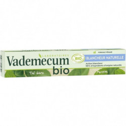 VADEMECUM - Blancheur naturelle - Dentifrice bio Thé blanc goût Menthe - tube de 75 ml Sonico.fr