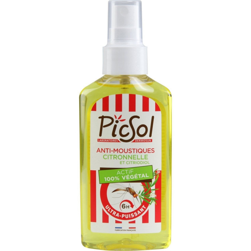 PICSOL - Anti-moustiques Citronnelle - spray de 100 ml Sonico.fr