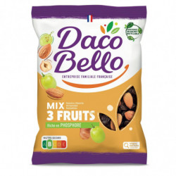 DACO BELLO - Mix 3 Fruits Raisins Amandes Noisettes - sachet de 400 g Sonico.fr