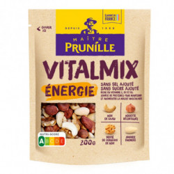 MAITRE PRUNILLE - Energie VitalMix Mélange Fruits secs - sachet de 200 g Sonico.fr
