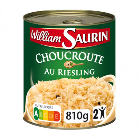 WILLIAM SAURIN - Choucroute Cuisinée au Riesling - boite de 810 g Sonico.fr