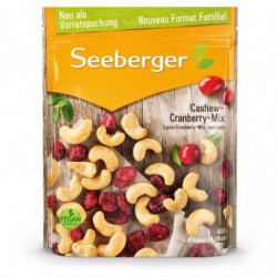 SEEBERGER - Mélange Mix Noix de Cajou Cranberry - sachet de 400 g Sonico.fr