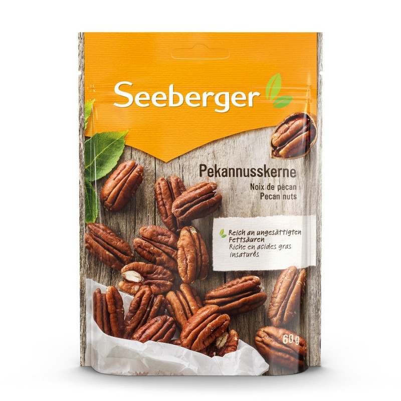 SEEBERGER - Noix de Pécan Fruits secs - sachet de 60 g Sonico.fr