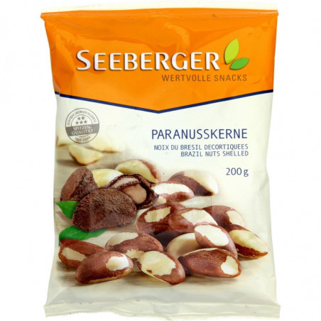 SEEBERGER - Noix du Brésil décortiquées Fruits secs - sachet de 200 g Sonico.fr