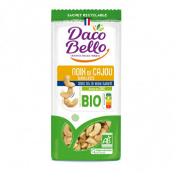 DACO BELLO - Noix de cajou grillées sans sel ajouté Bio - sachet de 125 g Sonico.fr