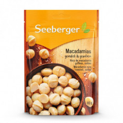 SEEBERGER - Noix de Macadamia grillées à sec salées - sachet de 80 g Sonico.fr