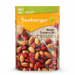 SEEBERGER - Amande Cramberry Mix non salé - sachet de 150 g Sonico.fr