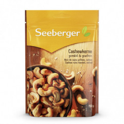 SEEBERGER - Noix de Cajou grillées salées - sachet de 150 g Sonico.fr
